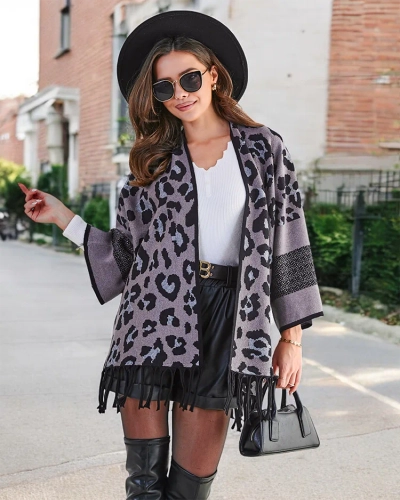 Royalfashion Damenponcho mit Print