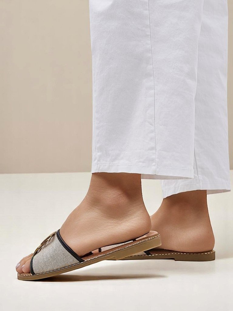 Royalfashion Damen-Slipper mit flacher Sohle Rorole