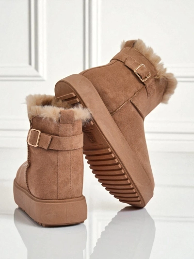 Royalfashion Kurze Damenstiefel im Schneestiefel-Stil Winter Crest