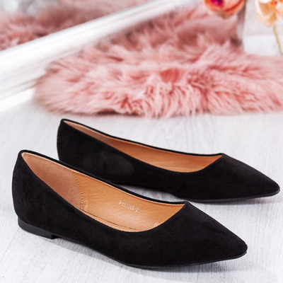 Schwarze Ballettschuhe aus Wildleder für Damen Get Lucky - Footwear 1
