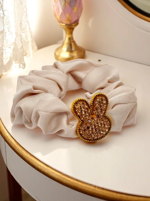 Royalfashion Гумка для волосся з декоративним зайчиком Satin Bunny