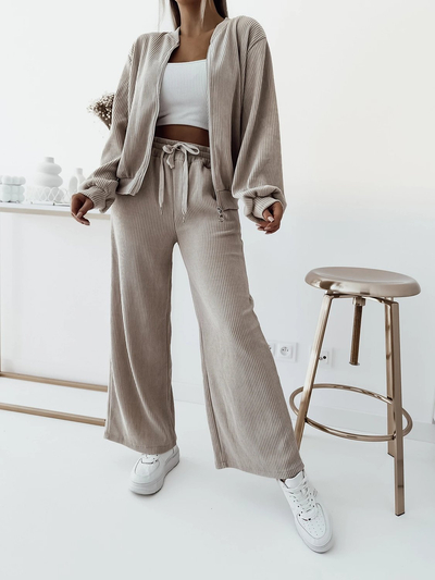 Royalfashion Бежевий жіночий повсякденний комплект