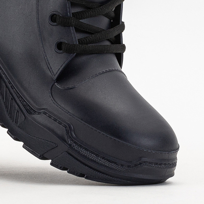 Marineblaue Damenstiefel a'la Aiax Gummistiefel - Schuhe