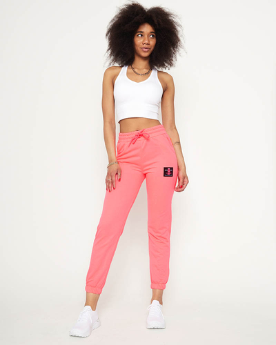 Neonpinke Damen-Jogginghose - Kleidung