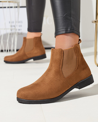 OUTLET Camel Damenstiefel a'la sztyblettes aus Öko-Wildleder Ludoppio- Footwear