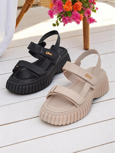 Royalfashion Damen-Sandalen mit dickerer Sohle Hortez