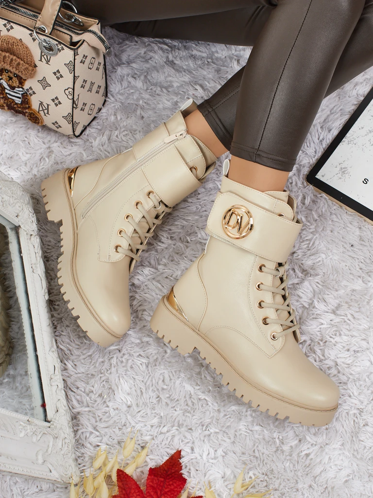 Damen Worker Boots mit Verzierungen Lorice