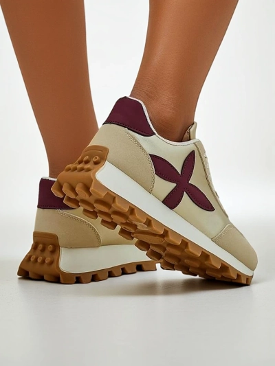 Royalfashion Damen Sportschuhe auf einer dickeren Sohle Aloqa