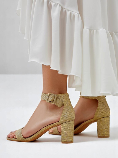 Royalfashion Glitzer Damen Sandalen Montrea