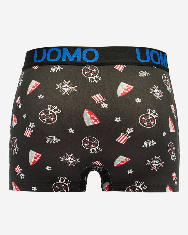 Schwarze Herren-Boxershorts mit modischem Priem - Underwear