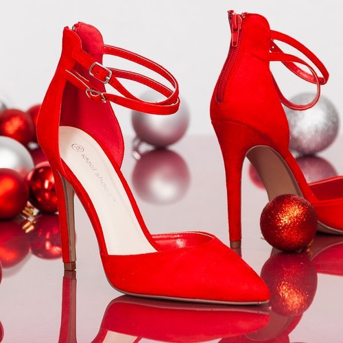 Червоні насоси на високому каблуці Анастасія - Взуття 1