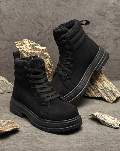 Isolierte Trapper-Stiefel für Damen in schwarzer Farbe Tivica - Schuhe