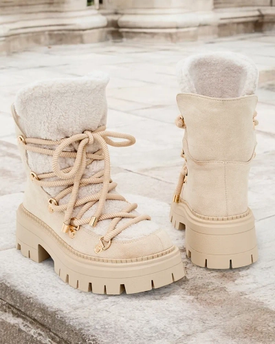 Royalfashion Lozin Damen-Schneestiefel zum Schnüren