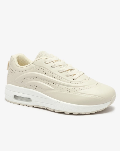 Openwork Damen Sportschuhe in beige Farbe Adetika - Schuhe