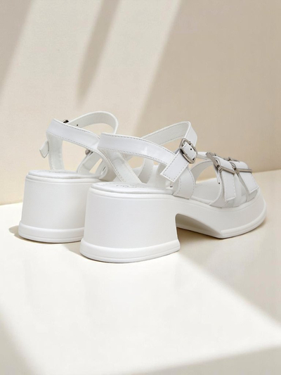 Royalfashion Damensandalen mit niedrigem Blockabsatz Otteze