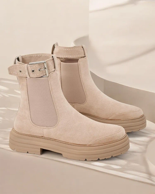 Дамські ботильйони Royalfashion з декоративним ременем Ozzoas