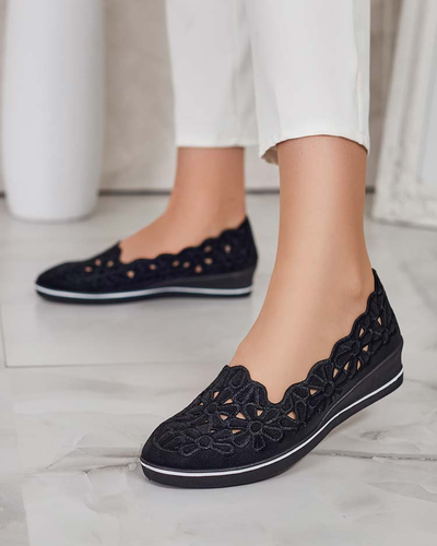 Royalfashion Damen Halbschuhe mit niedrigem Absatz Dellio