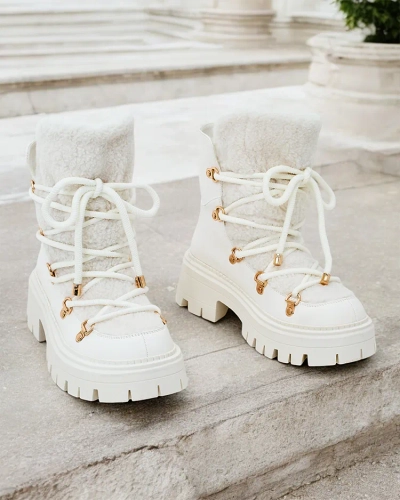 Royalfashion Lozin Damen-Schneestiefel zum Schnüren