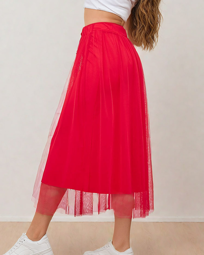 Royalfashion Doppellagiger Midirock für Damen