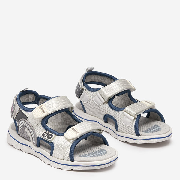 Weiße Kindersandale mit Kiteks-Aufnähern - Footwear