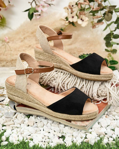 Royalfashion Damen Espadrilles auf niedrigem Absatz Osintale