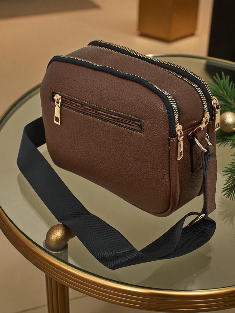 Gesteppte kleine Damenhandtasche aus Öko-Leder Corinne