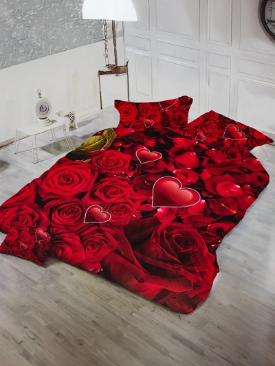 Royalfashion Gemusterte Bettwäsche 180x200 Set 3 TEILE