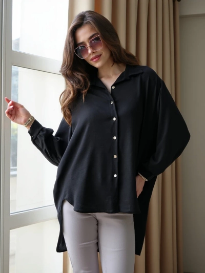 Royalfashion Langes, oversized Damenhemd