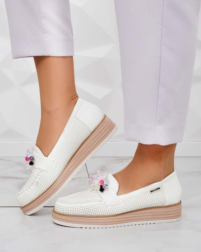 Royalfashion Mokassins mit bunten Steinen Restea