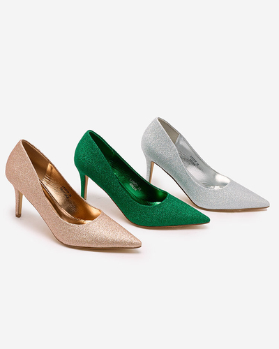 Royalfashion Damen Stiletto Pumps mit Glitzer Matomliso