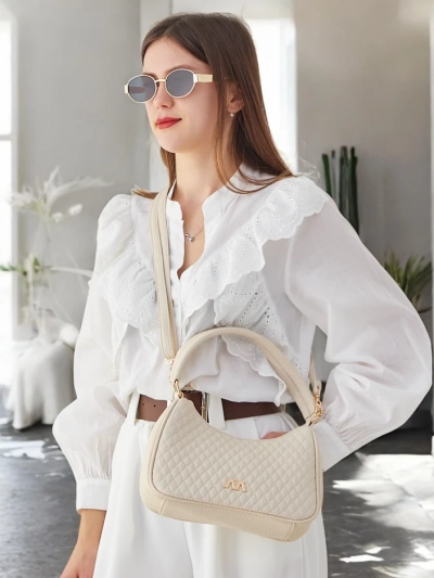 Royalfashion Elegante gesteppte kleine Damenhandtasche aus Eco-Leder