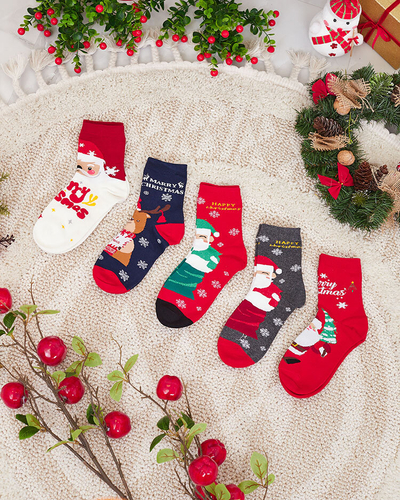 Royalfashion Damen-Weihnachtssockenset 5er-Pack