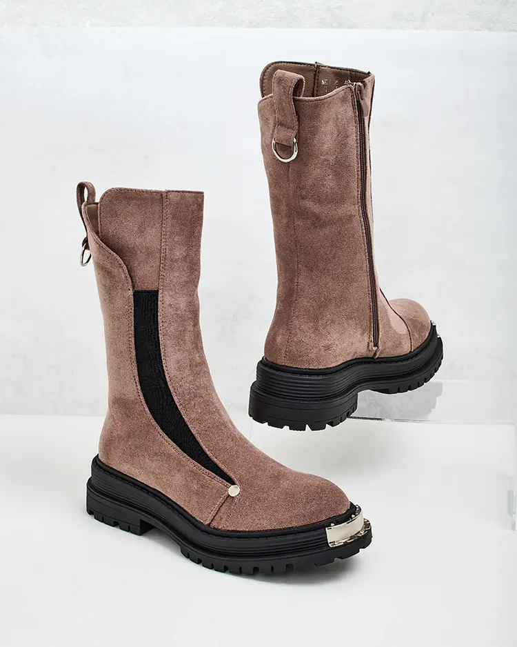 Royalfashion Damenstiefel aus Öko-Wildleder Homni