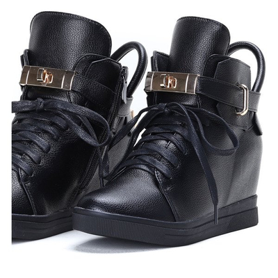 Black sneakers on Sinnea indoor wedges - Footwear