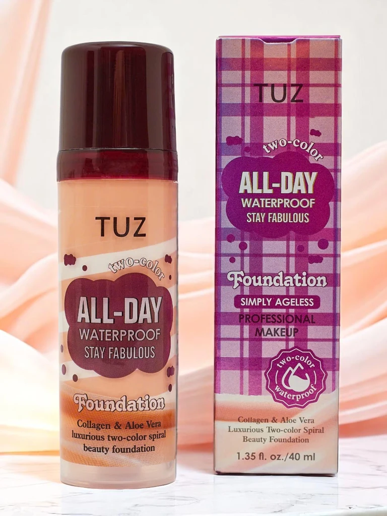 Feuchtigkeitsspendendes zweifarbiges Gesichts-Make-up mit Kollagen Beige