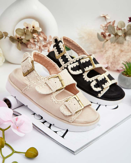 Royalfashion Жіночі босоніжки Lunnay з екозамші