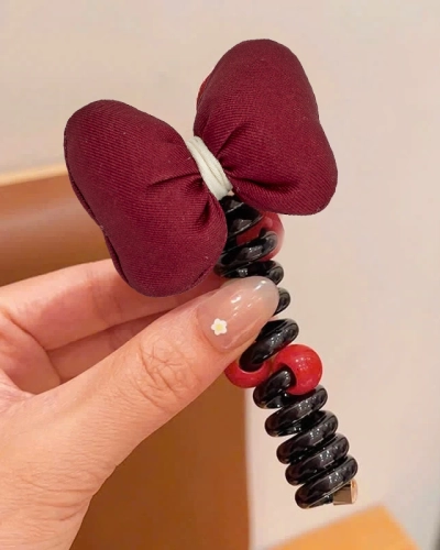 Royalfashion Haargummi mit Schleife Ribbon Coil