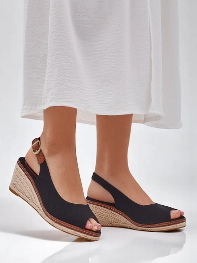 Royalfashion Damen Wedge-Sandalen ohne Zehen Tafenis