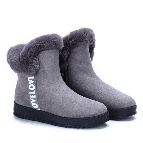 Szare śniegowce Viola - Obuwie