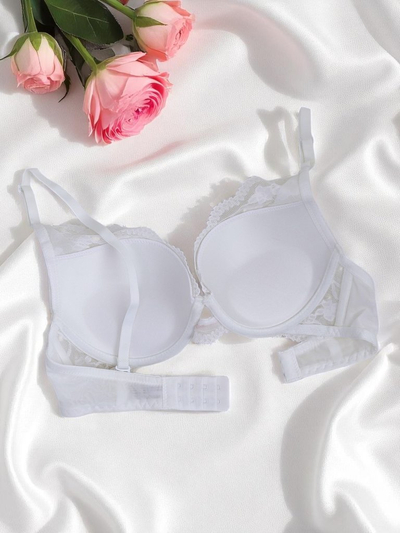 Royalfashion Damen Push-up-BH mit Spitze Luna Push-Up