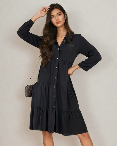 Royalfashion Damen Midikleid