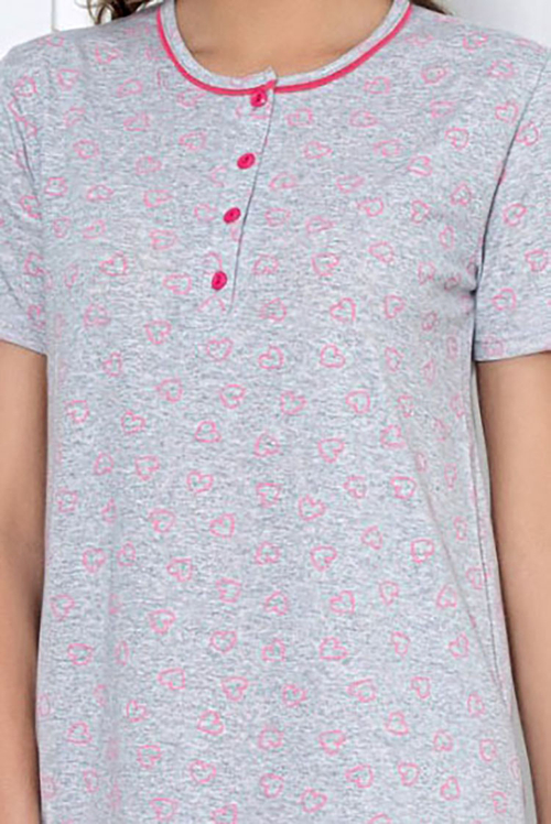 Жіноча нічна сорочка Royalfashion в сердечко