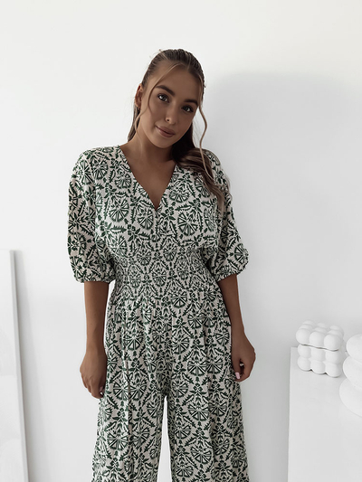 Royalfashion Gemusterter Damen-Overall