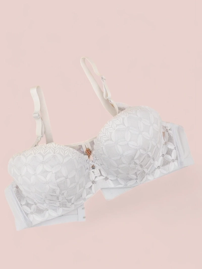 Royalfashion Damen gepolsterter BH mit Spitze