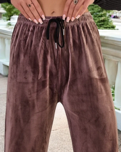 Royalfashion Damen-Sweatpants a'la velour
