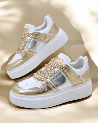 Royalfashion Damen Plattform Sportsneakers Gevigos