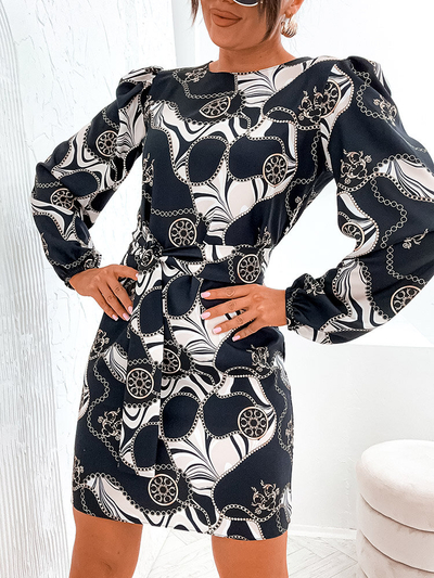 Royalfashion Damenkleid mit dekorativem Druck
