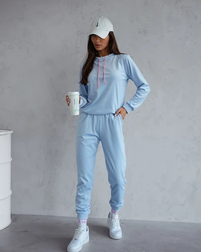 Royalfashion Damen Velour-Style Trainingsanzug Set