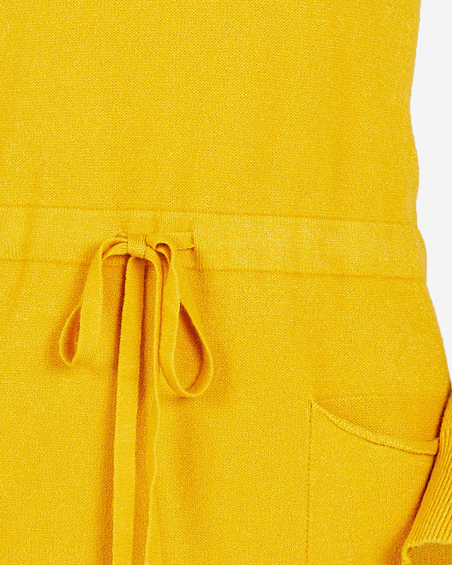 Tunika mit senffarbenem Kapuzenpullover für Damen - Kleidung