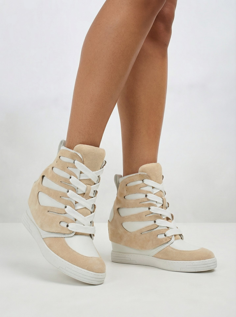 Royalfashion Sportliche Damenstiefel mit Pamstinsa-Absatz